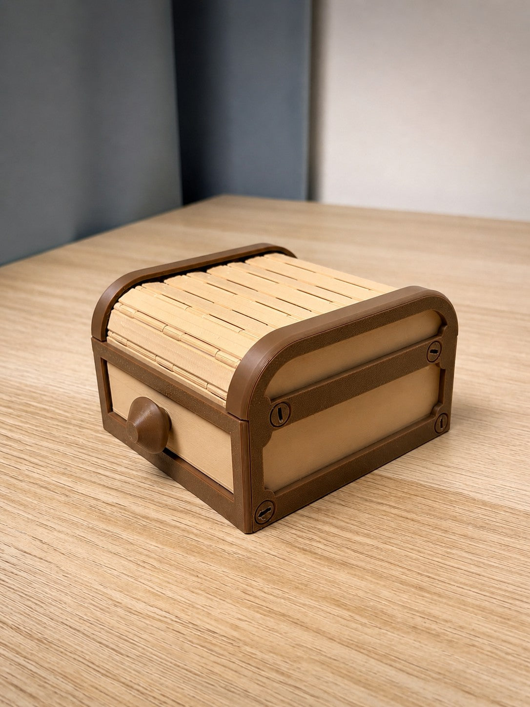 Opbergbox met roldeksel – voor bureau en sieraden