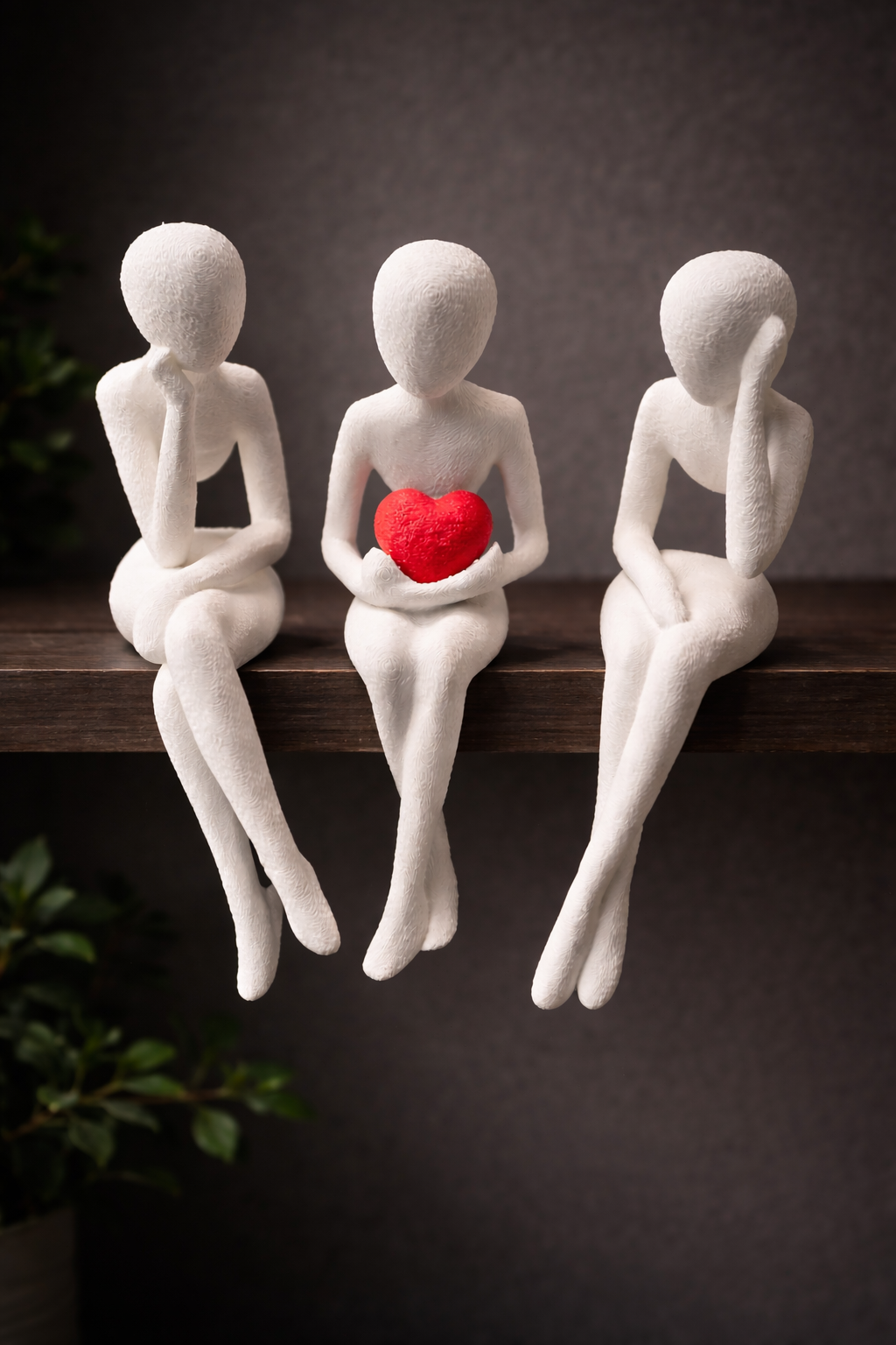 3D-geprinte figuren met hart