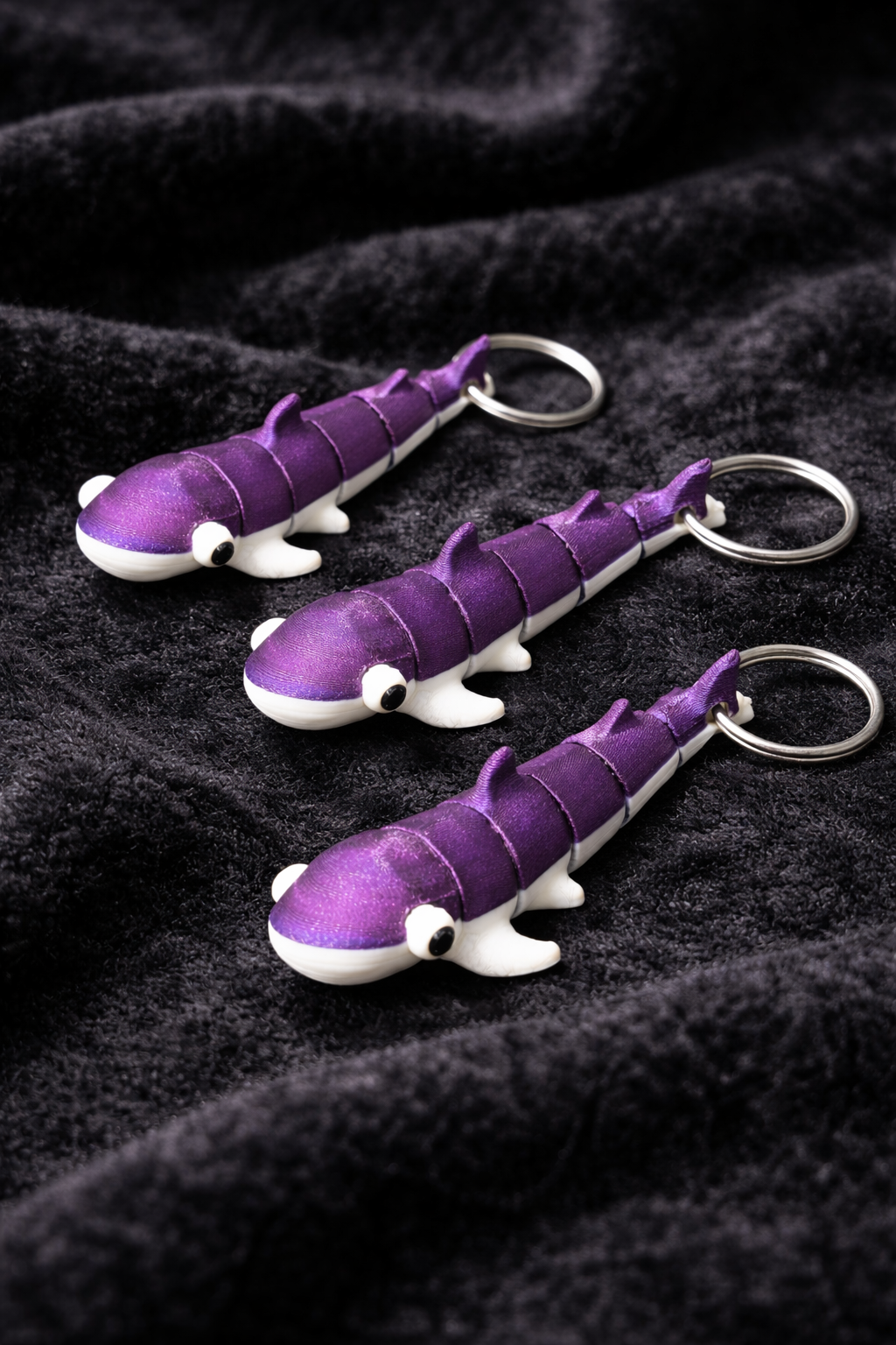 3D-geprinte haaiensleutelhanger