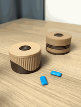 Kauwgom- en pillendispenser – compact opbergdoosje