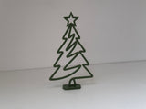 Minimalistisch kerstboomfiguurtje met ster en standaard