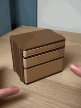 Modulaire bureaulade 2×3 Gridfinity | Push-to-open