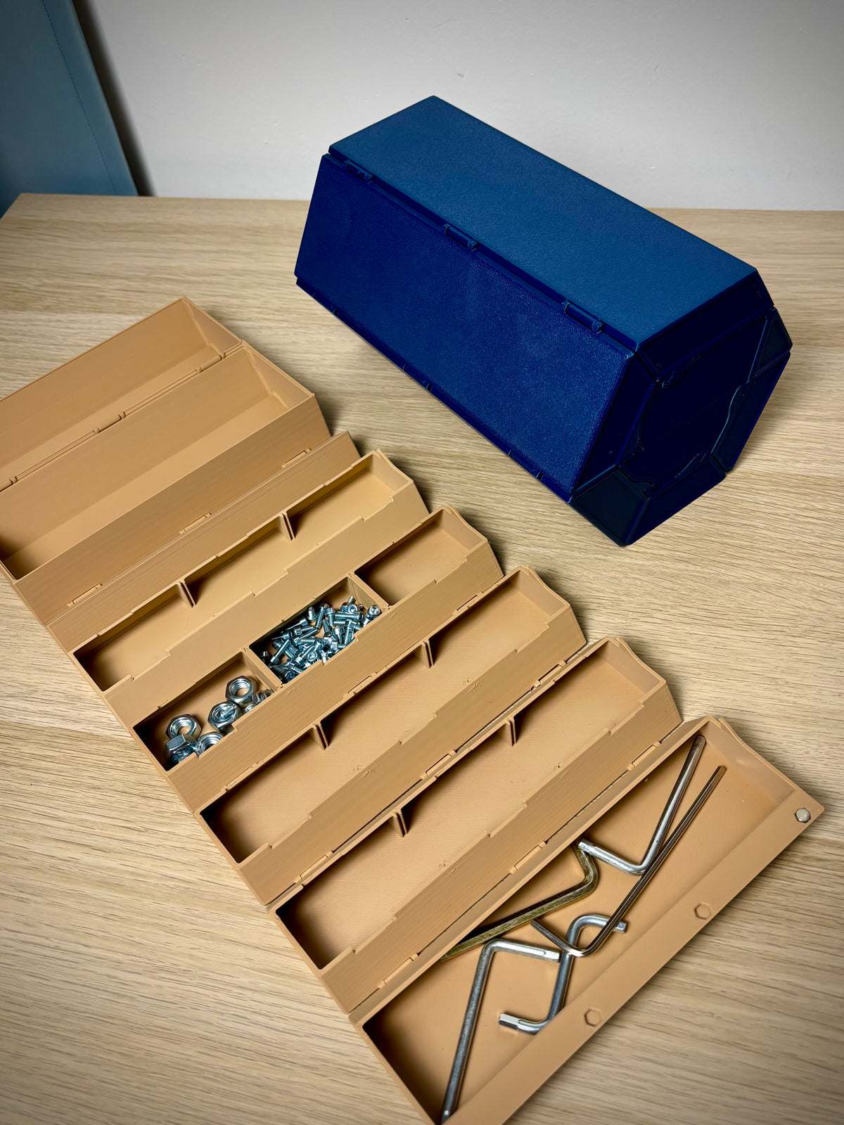 Opbergbox met roldeksel – compacte modulaire organizer