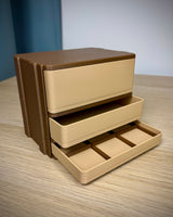 Modulaire bureaulade 2×3 voor Gridfinity met pushsluiting
