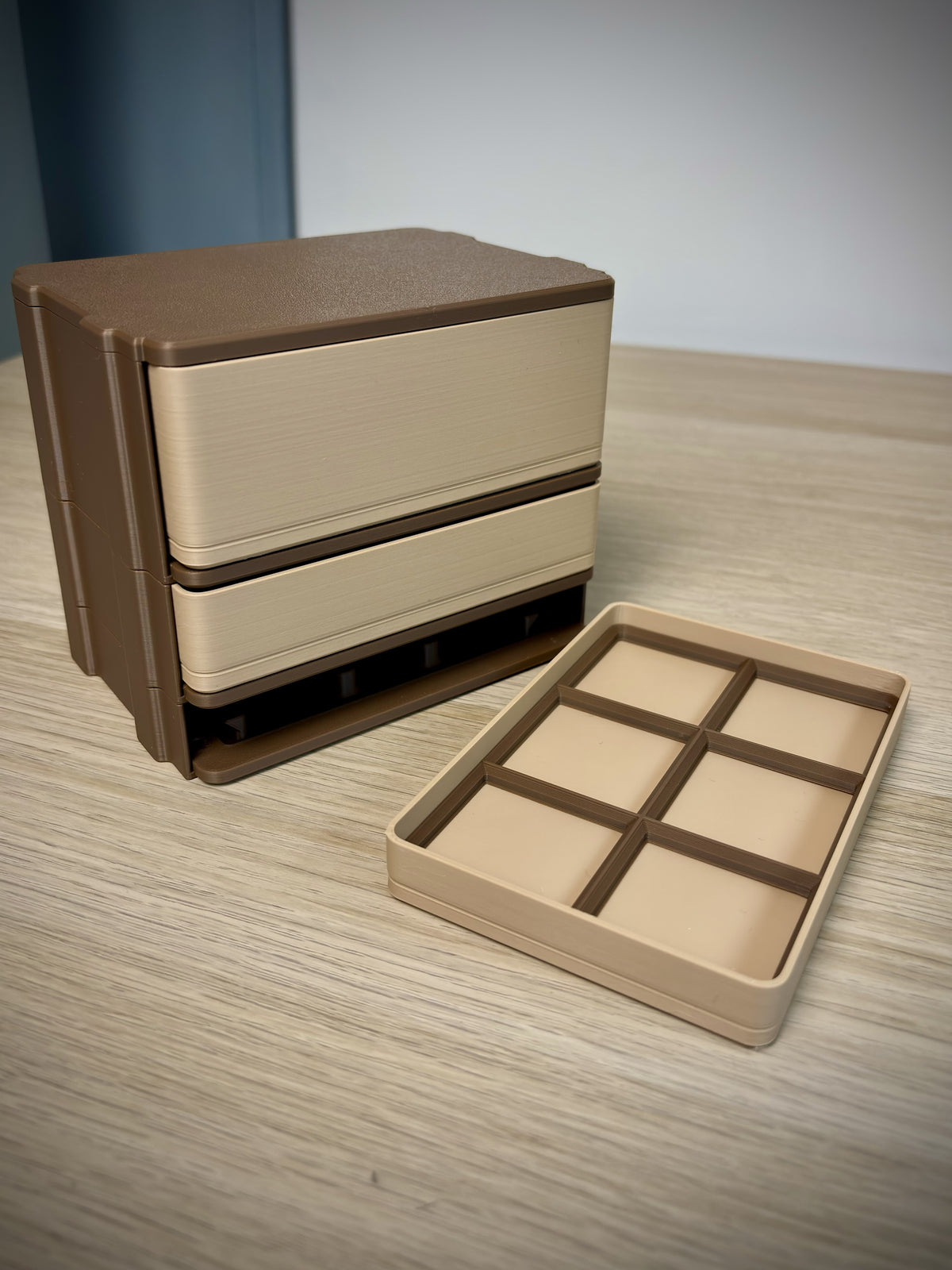 Modulaire bureaulade 2×3 Gridfinity | Push-to-open