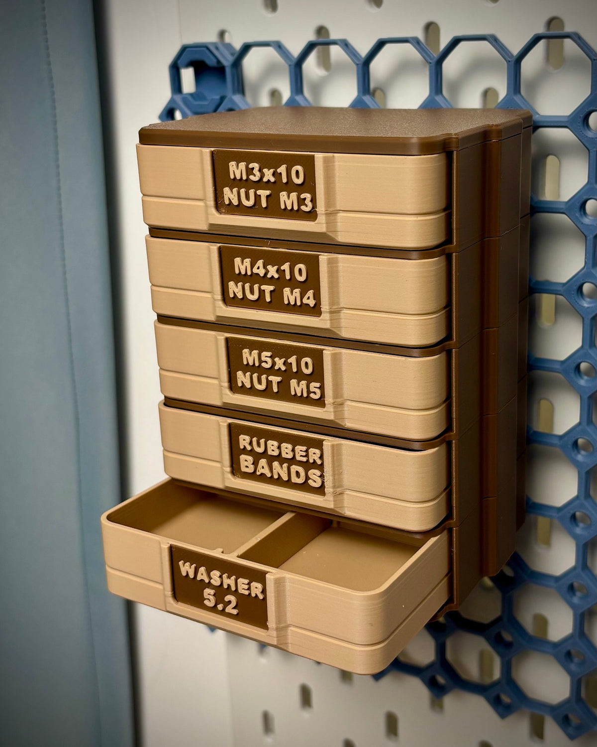 Modulaire push-push-ladeorganizer, compatibel met Multiboard