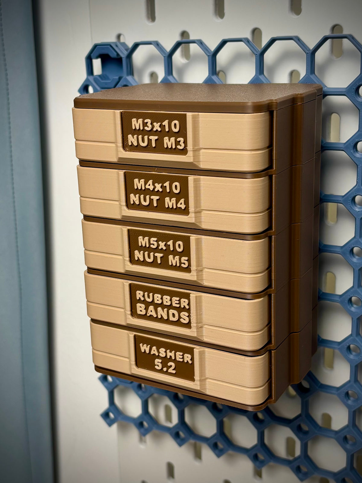 Modulaire push-push-ladeorganizer, compatibel met Multiboard