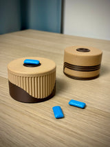 Dispenser voor kauwgom en pillen – compact opbergdoosje