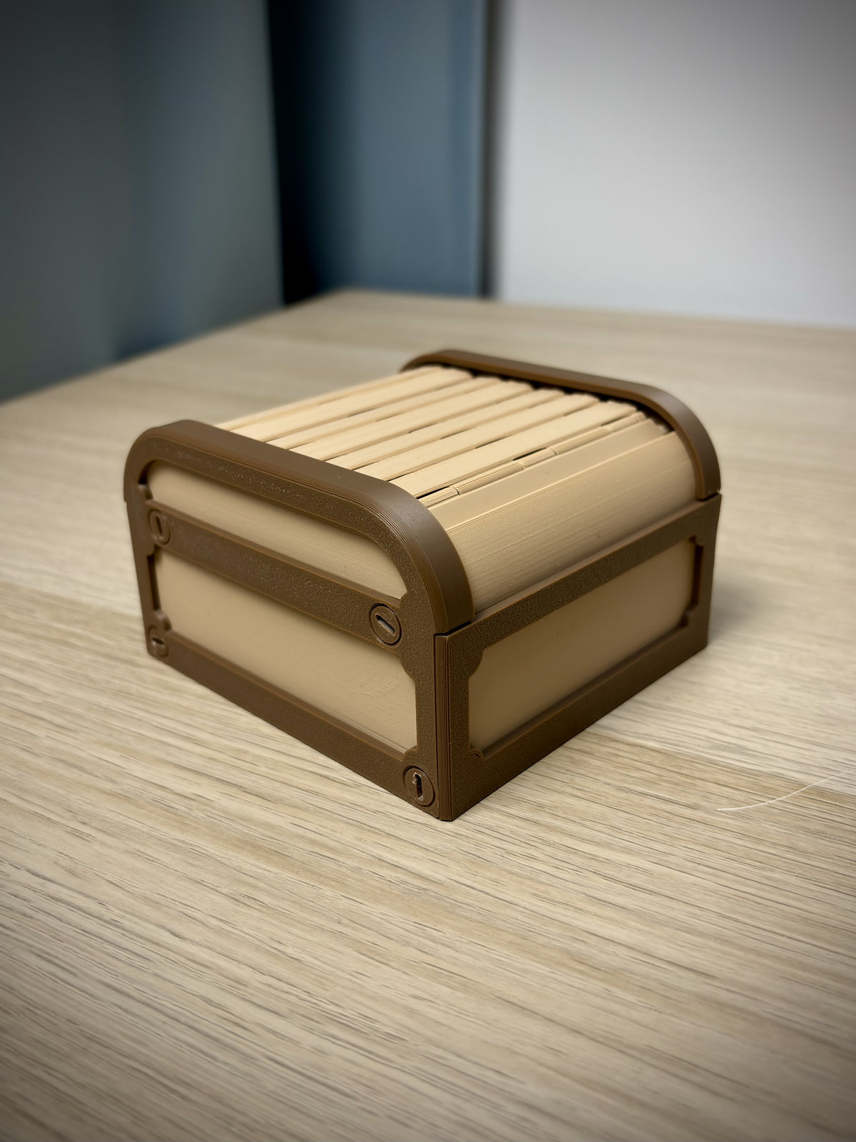 Opbergbox met roldeksel – voor bureau en sieraden