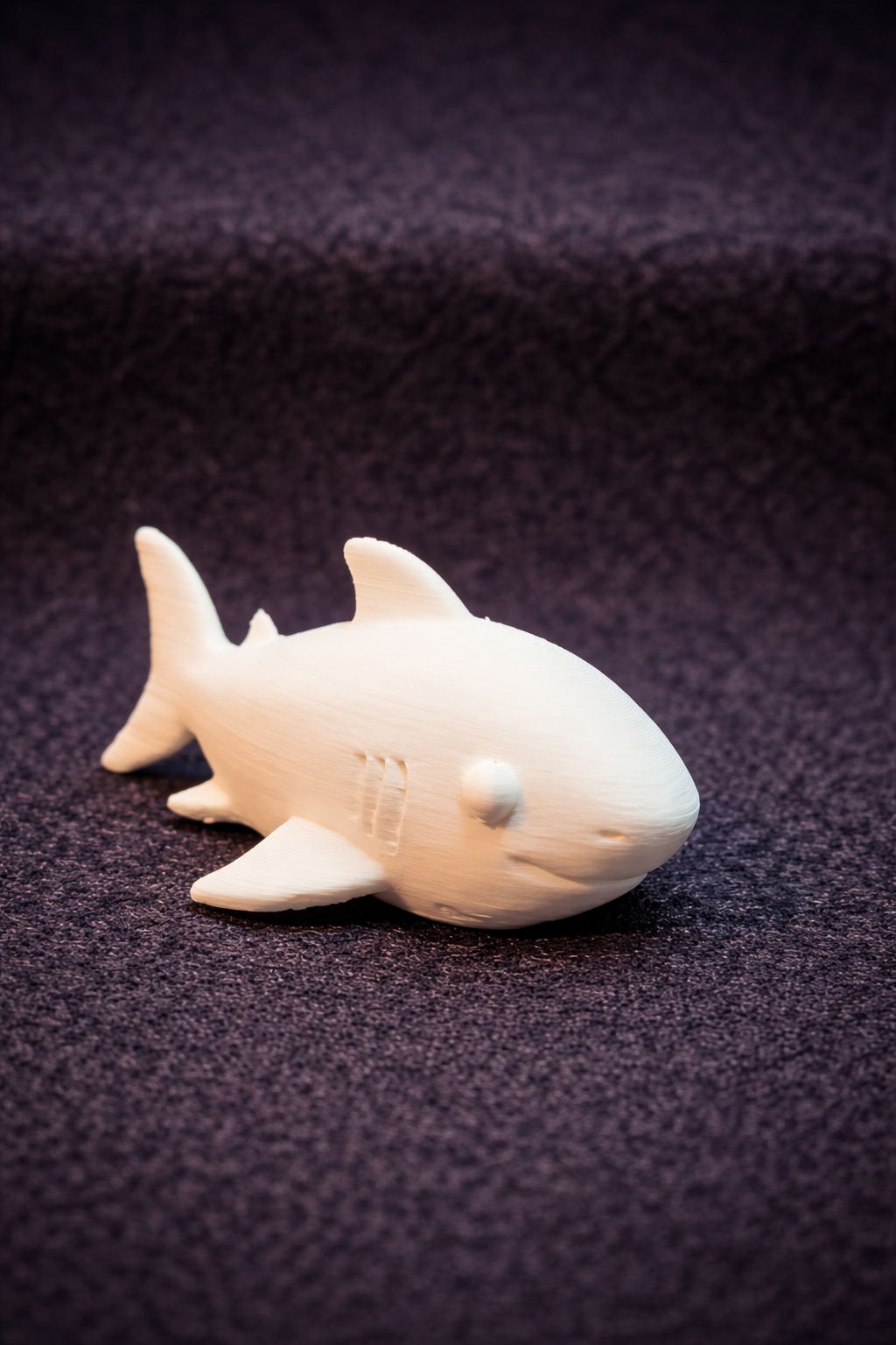 Wit figuurtje om zelf te schilderen: haai, 4–6 cm (doe-het-zelfdecoratie)