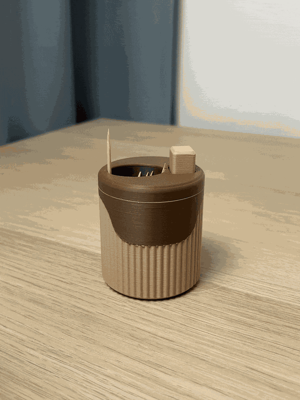 Tandenstokerdispenser – één tandenstoker per druk