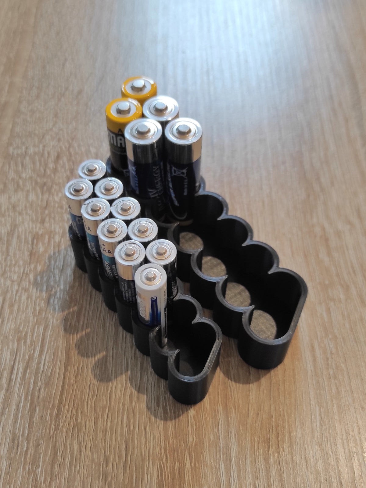 Batterij-organizer voor AA, AAA, C en D