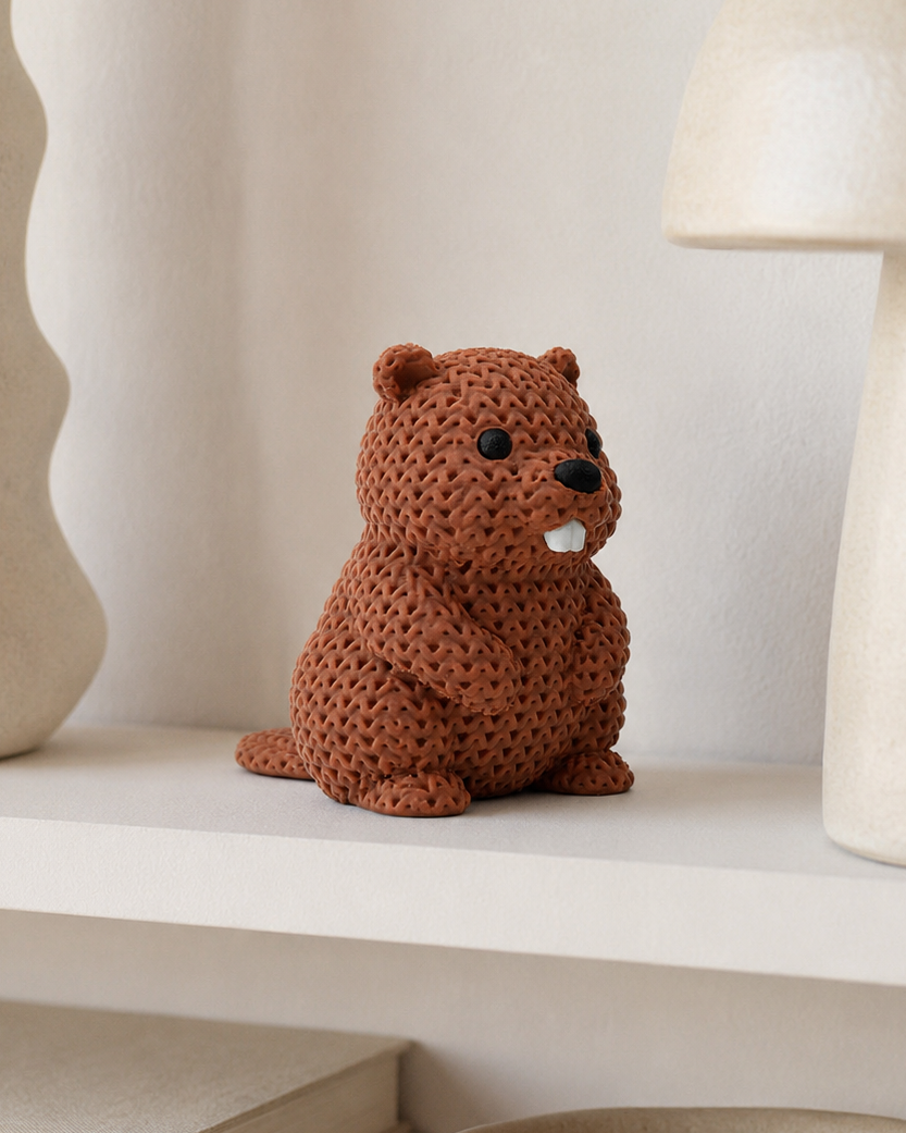 Figuur bever – Charmante natuurdecoratie