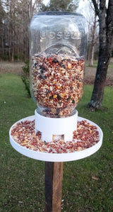 Voedersilo voor vogels om op een mason jar te zetten – klaar voor gebruik