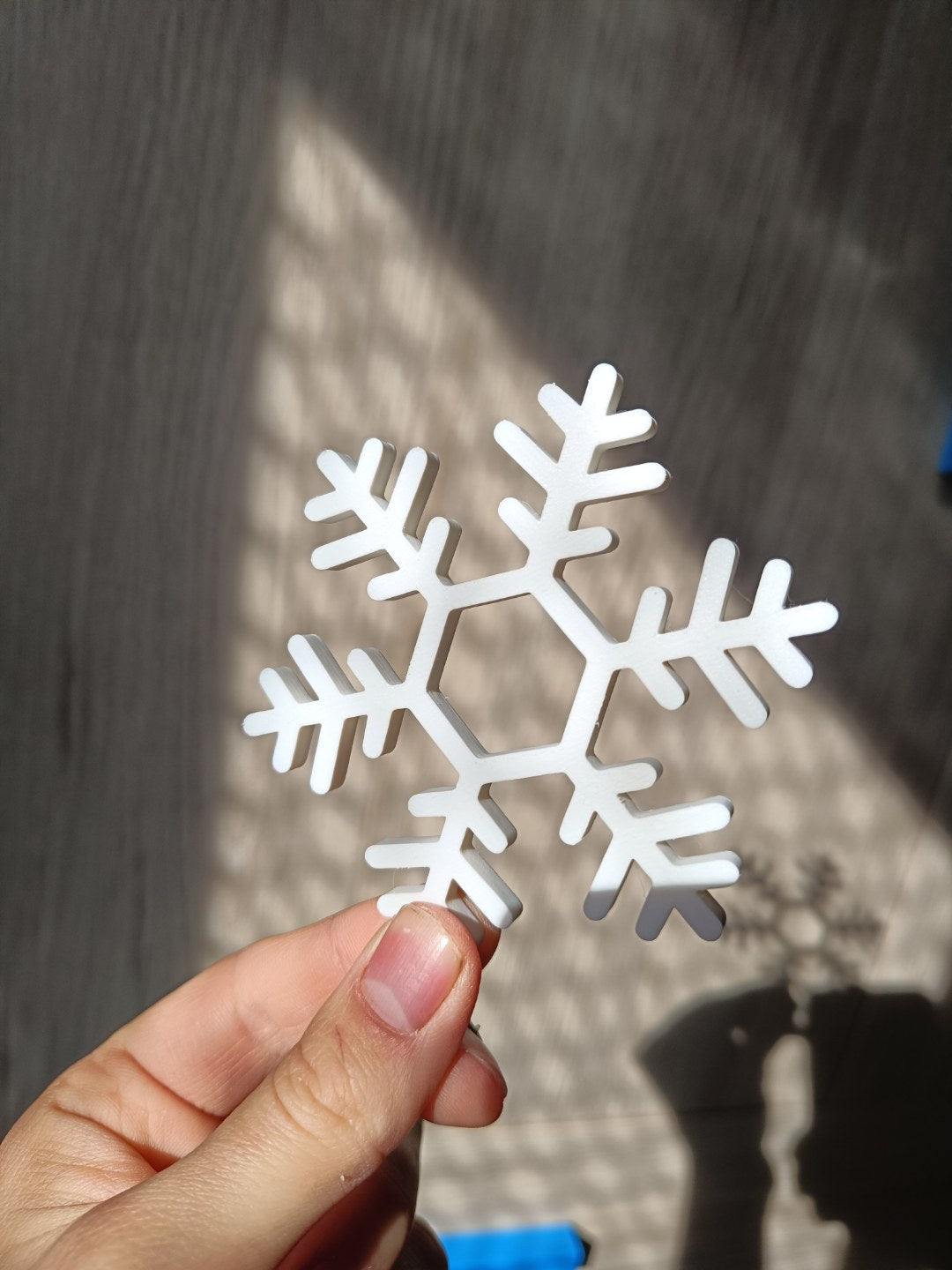 Set van 4 onderzetters in de vorm van sneeuwvlokken