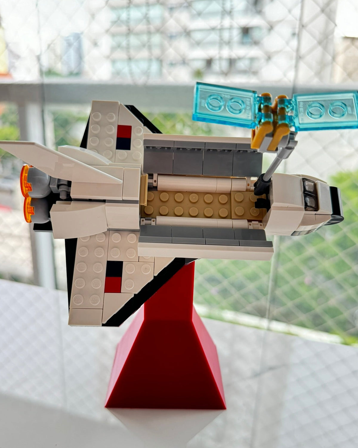 Displaystandaard voor LEGO-minispaceshuttle (31134)