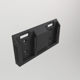 Wandhouder voor twee DeWalt 18V-batterijen met logo