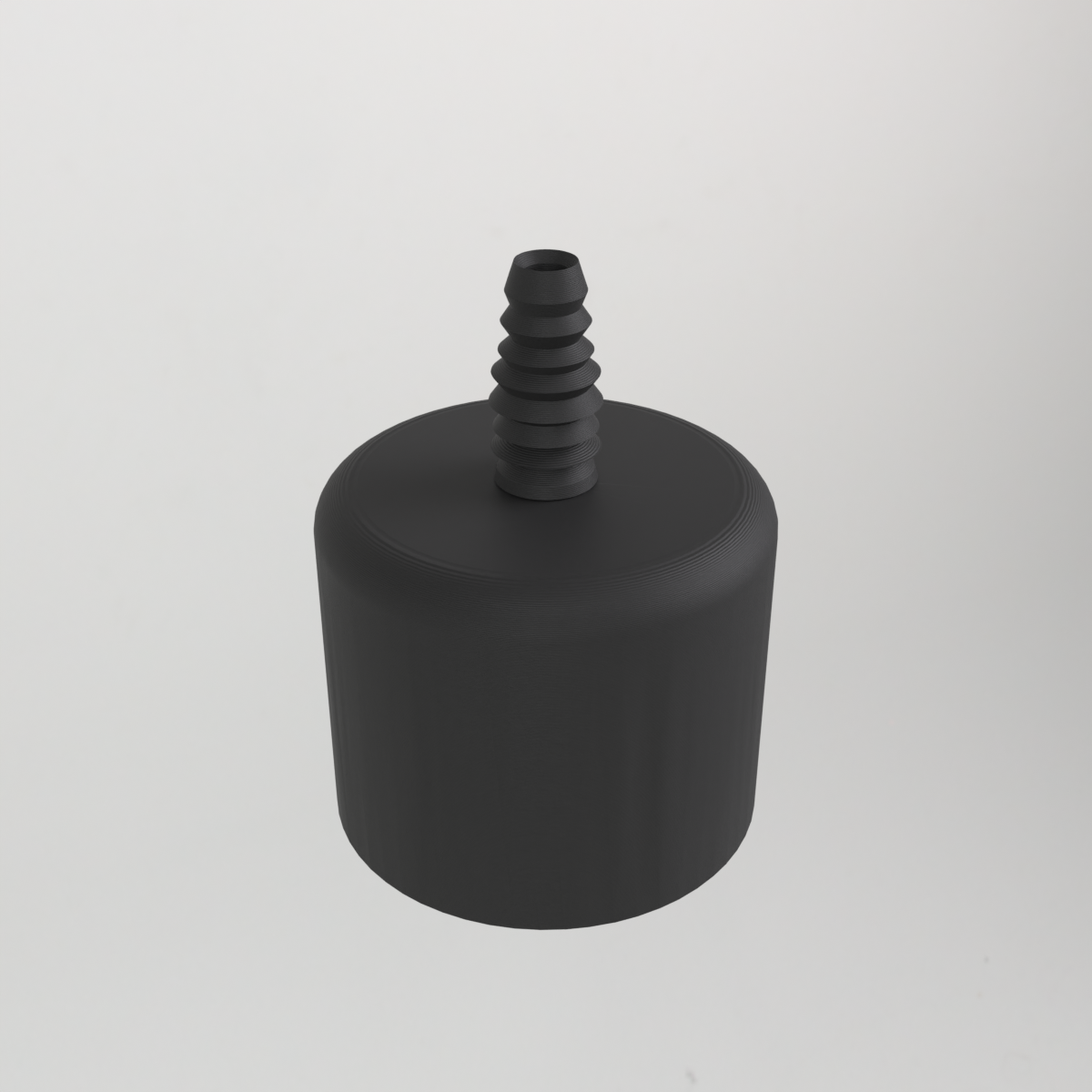 2" pvc-eindkap met adapter voor 10 mm siliconenslang
