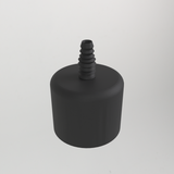 2" pvc-eindkap met adapter voor 10 mm siliconenslang