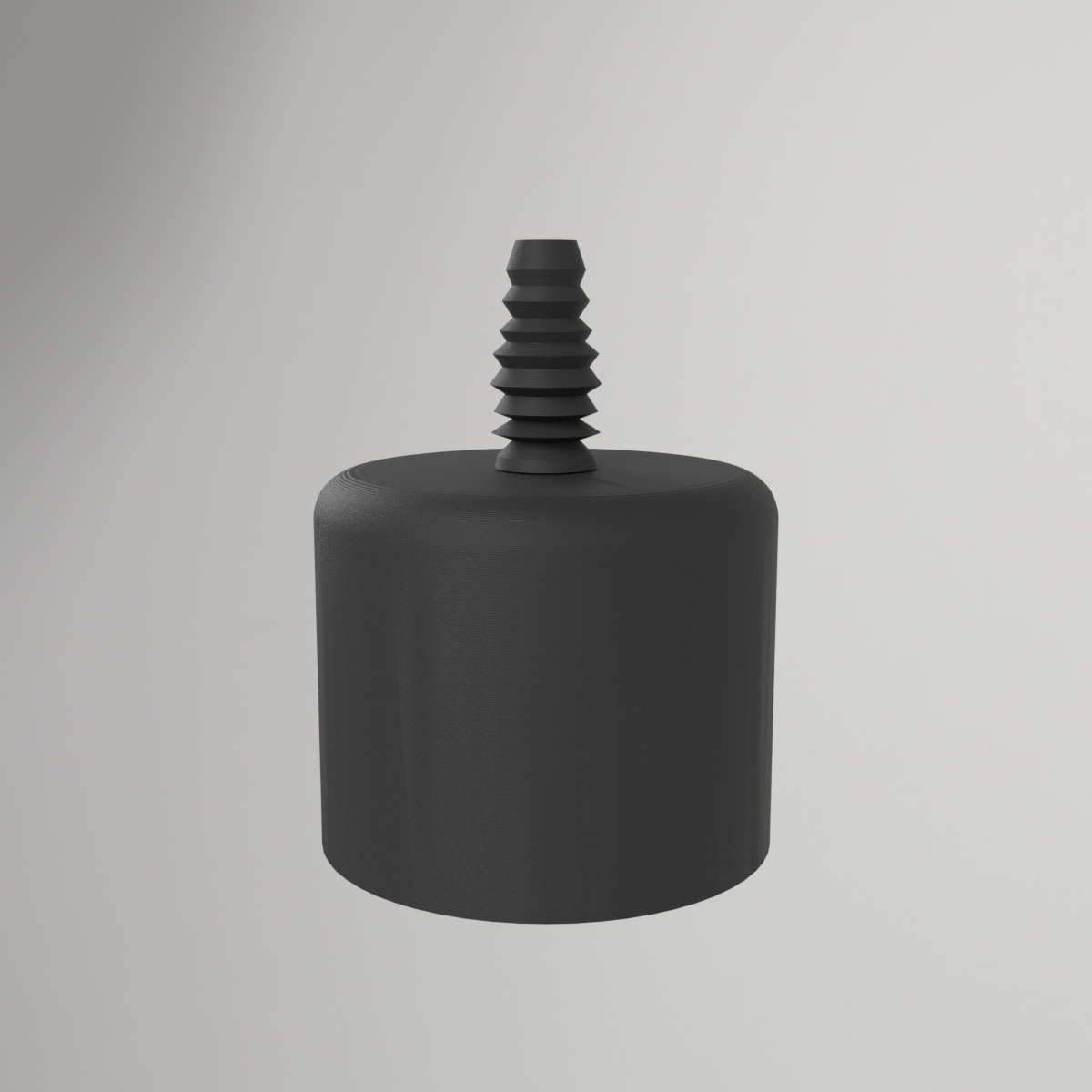 2" pvc-eindkap met adapter voor 10 mm siliconenslang