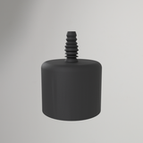 2" pvc-eindkap met adapter voor 10 mm siliconenslang