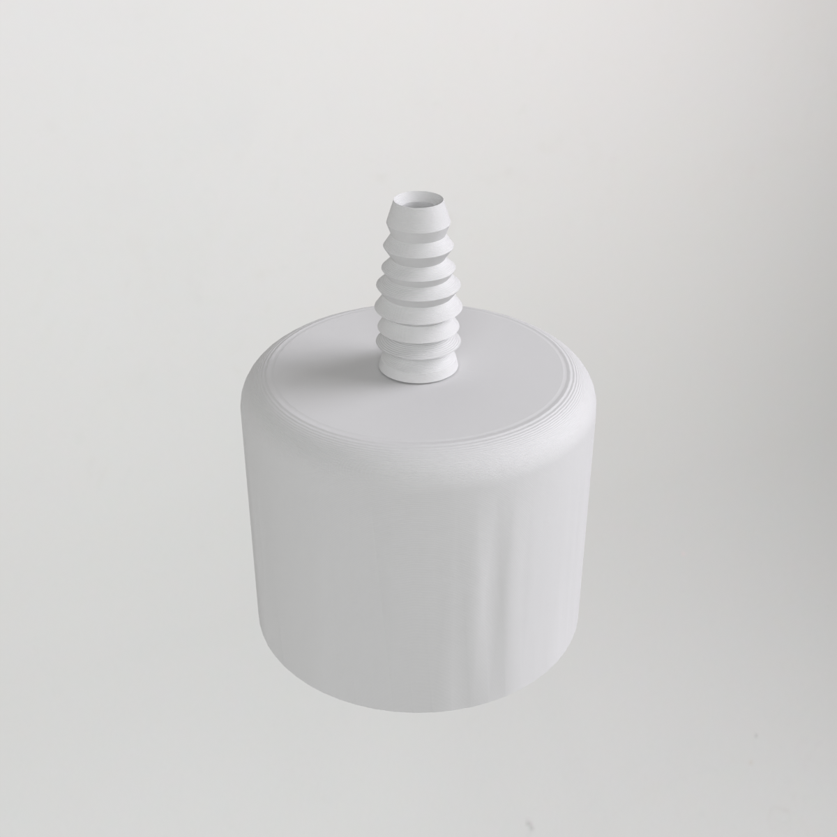 2" pvc-eindkap met adapter voor 10 mm siliconenslang