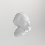 Low poly buste van Albert Einstein