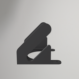 Horizontale wandhouder voor longboard en skateboard