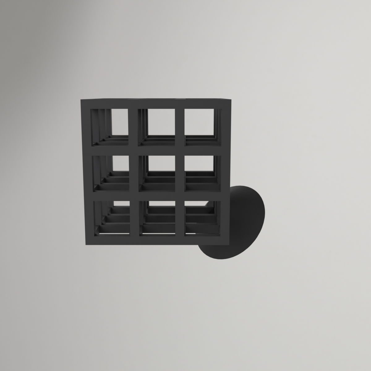 Infinity Cube met voet – zonder support te printen