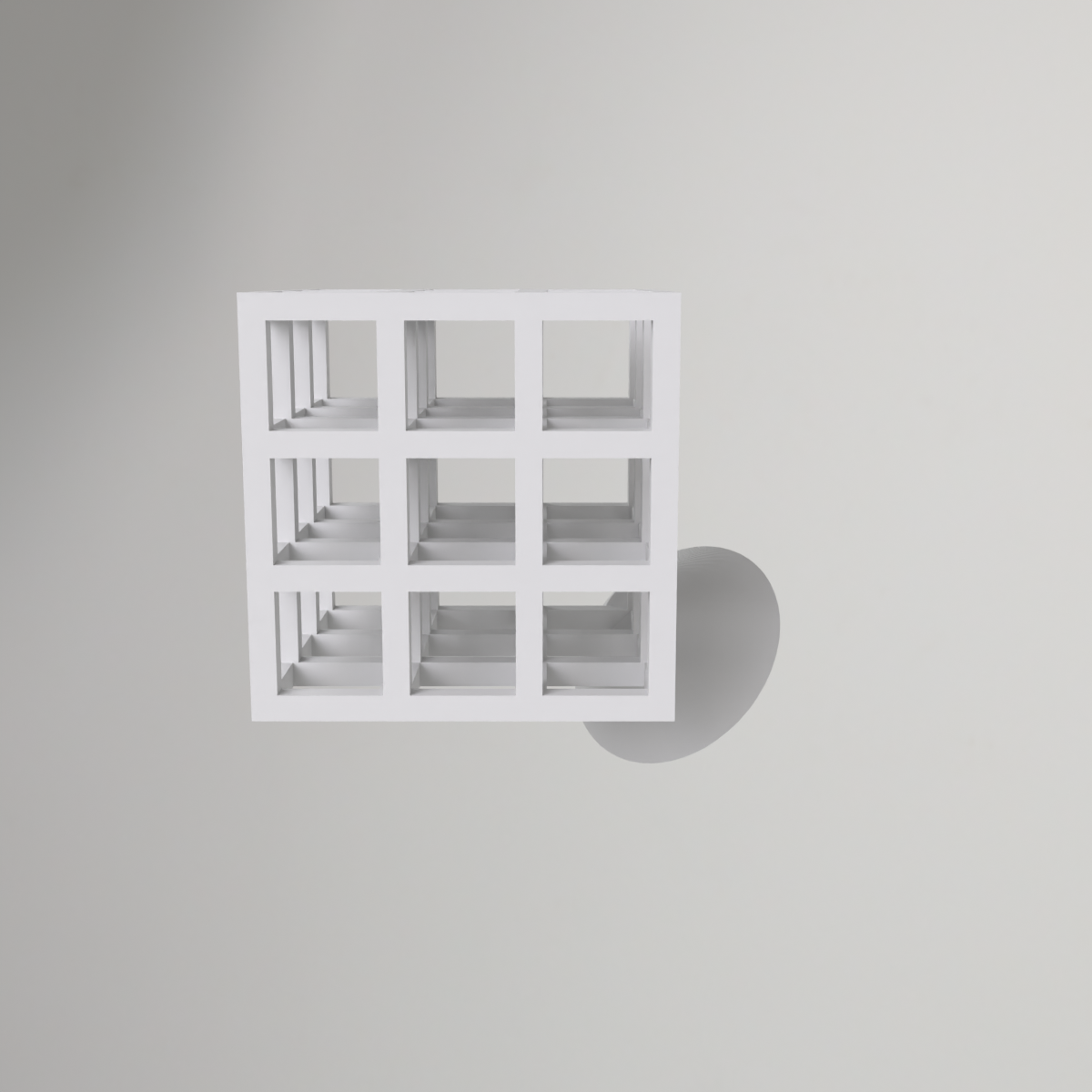 Infinity Cube met voet – zonder support te printen