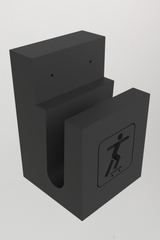 Horizontale wandhouder voor skateboard