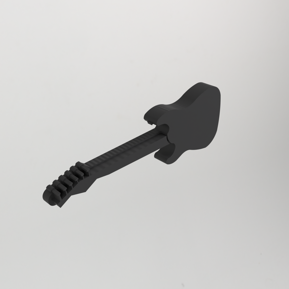 Gitaarvormige plectrumhouder