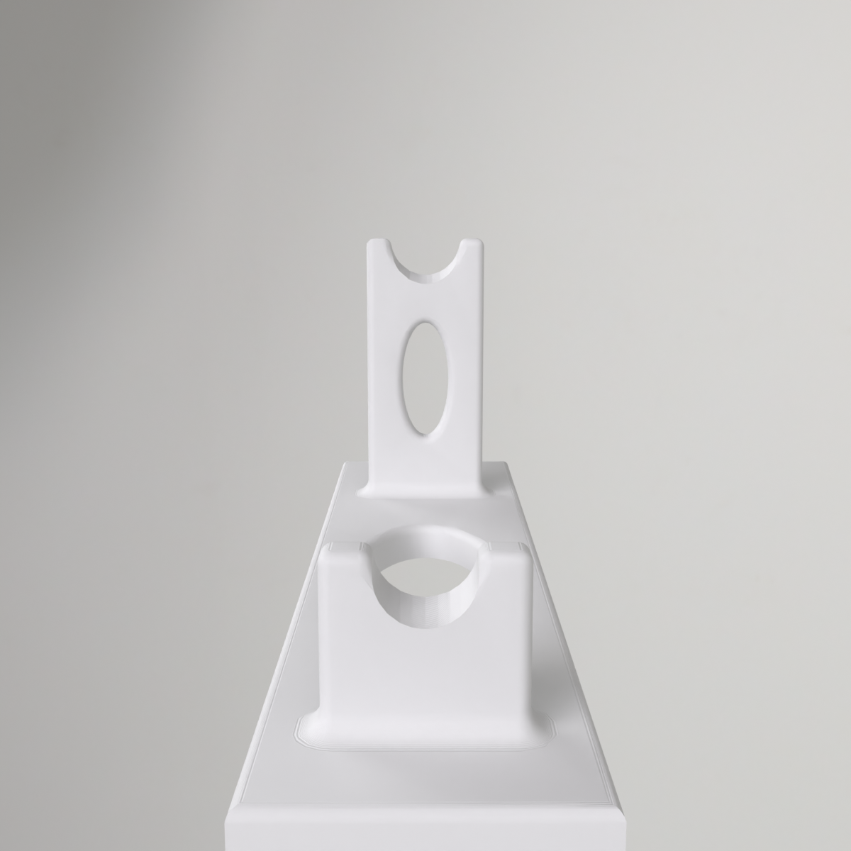 Compacte standaard voor blokfluit voor op tafel