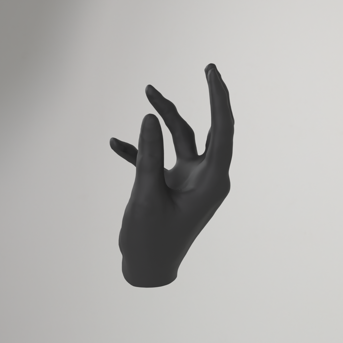 iPhone-standaard in de vorm van een hand – 3D-gescande telefoonhouder