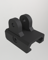 Fietshouder met Picatinny-rail voor een stuur van 26 mm