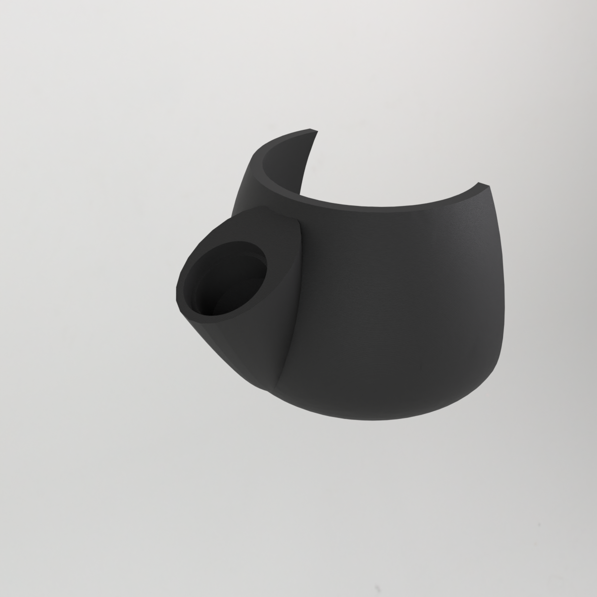 Houder voor Shure 520DX bullet-microfoon met schuine statiefbevestiging