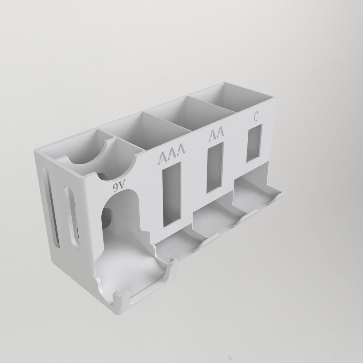 Batterij-organizer voor AA, AAA, C, D en 9V
