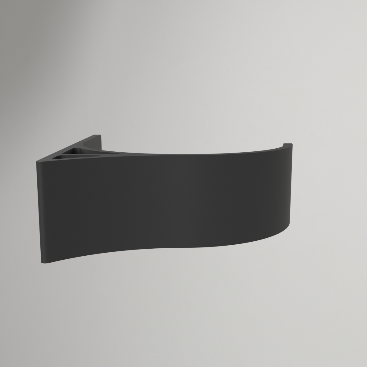 Wandhouder voor longboard met wielen van 78 mm
