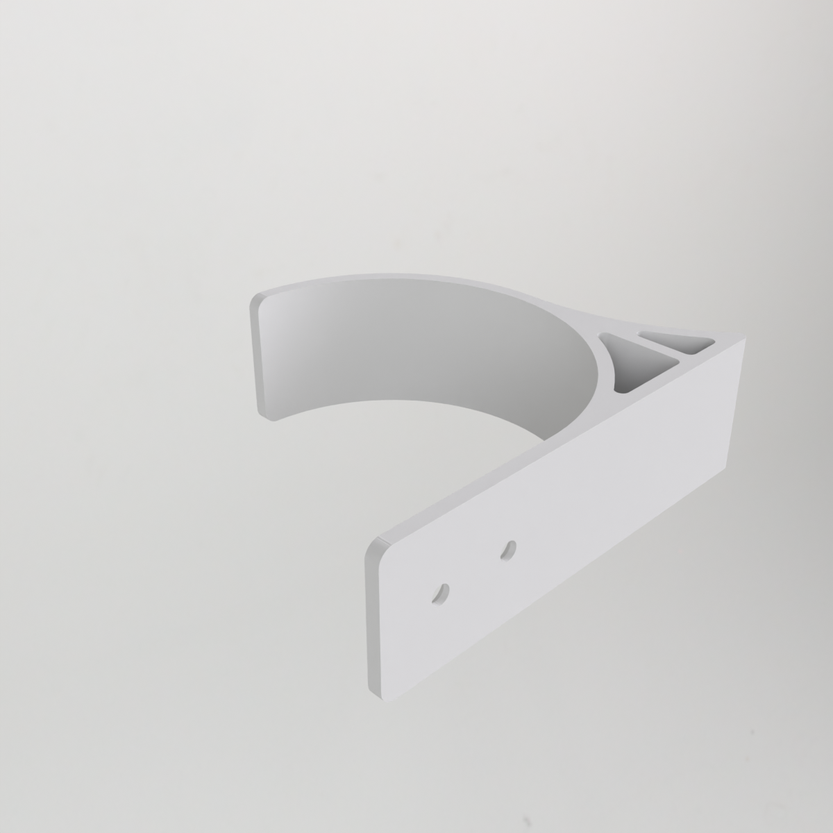 Wandhouder voor longboard met wielen van 78 mm