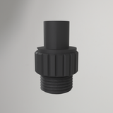 Tuinslangadapter voor regenwateropvang aan regenpijp
