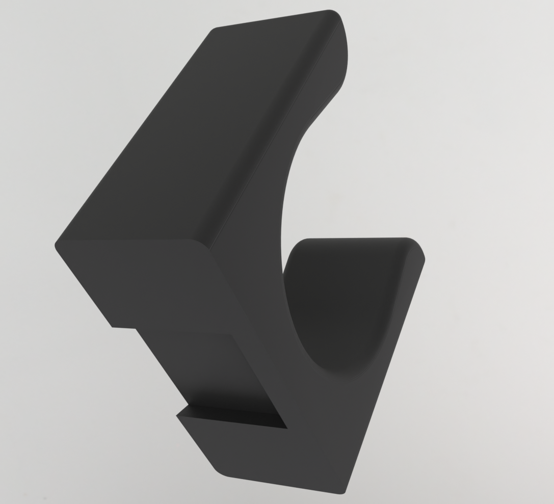 Verticale wandclip voor fatbike
