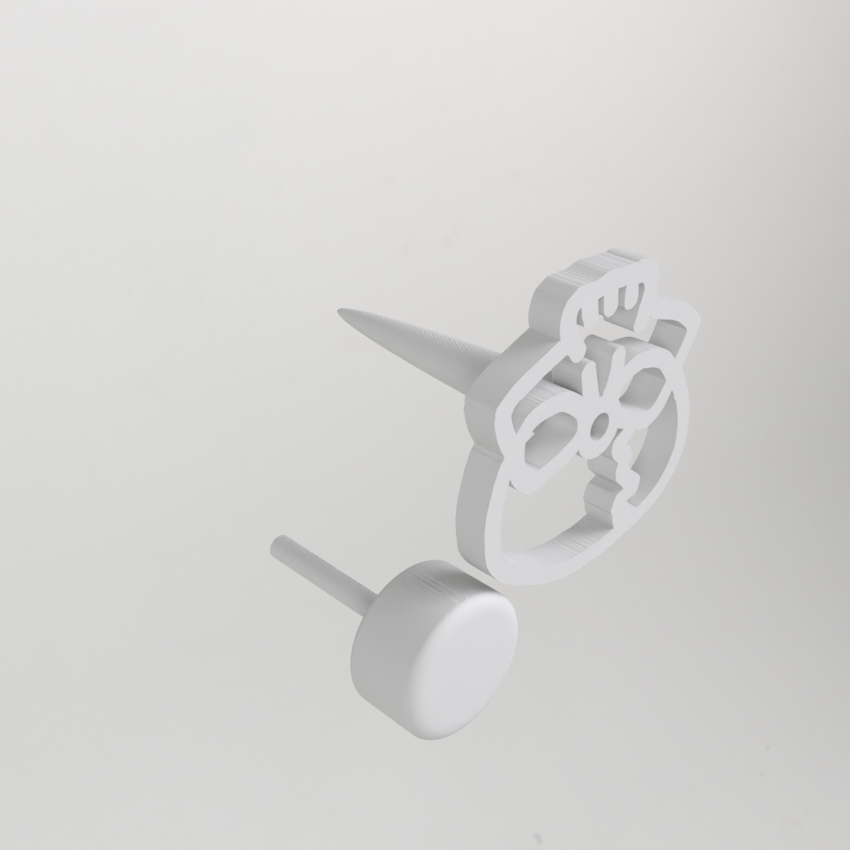 Garenhouder met doodshoofd – decoratieve draaibare garenhouder