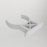 Verticale wandhouder voor LEGO Saturn V in lanceerplatformstijl