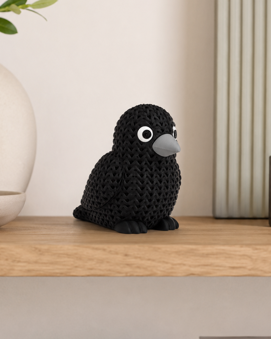 Figuur kraai – Decoratieve vogel voor in huis