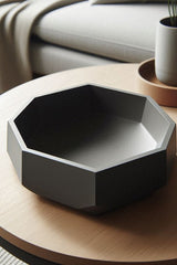 OctaPot – minimalistische geometrische schaal met acht scherpe hoeken in neutrale afwerking
