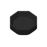 OctaPot – minimalistische geometrische schaal met acht scherpe hoeken in neutrale afwerking