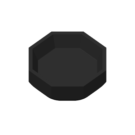 OctaPot – minimalistische geometrische schaal met acht scherpe hoeken in neutrale afwerking