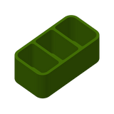Minimalistische afstandsbedieningshouder met strakke lijnen en open design