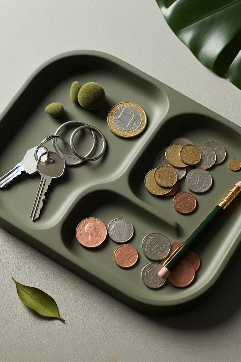 Leeg schaaltje voor kleine spullen met Army Boy-design, close-up