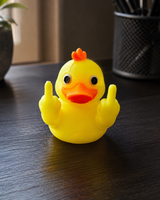 Brutale eendfiguur – Duck You V2 met middelvingers